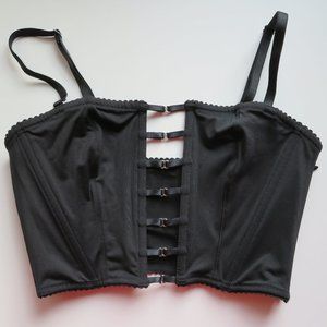 NWOT Black Strappy Victoria's Secret Bustier